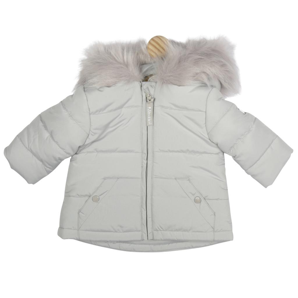 Mintini   MB4704A-18 Grey Microfibre Jacket (18 months)