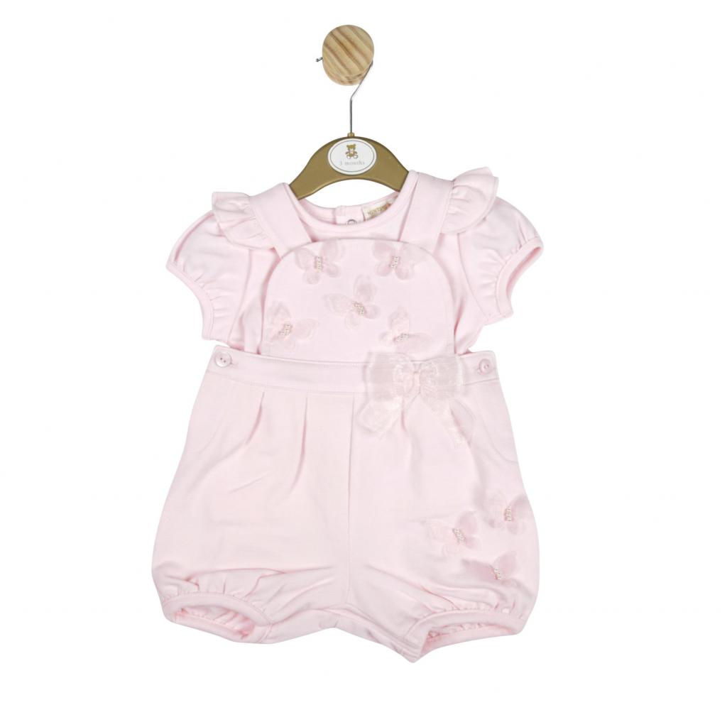 Mintini China  MB4786A Butterfly Dungaree Set (12-24 months)