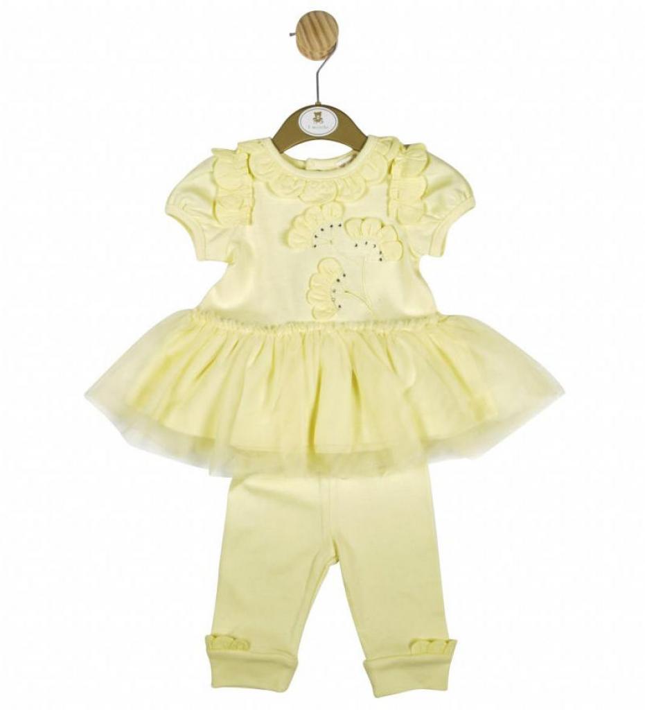 Mintini MB4872 5056548904329 MB4872 "Flower and Frills" 2 Piece Set (3-12 months)