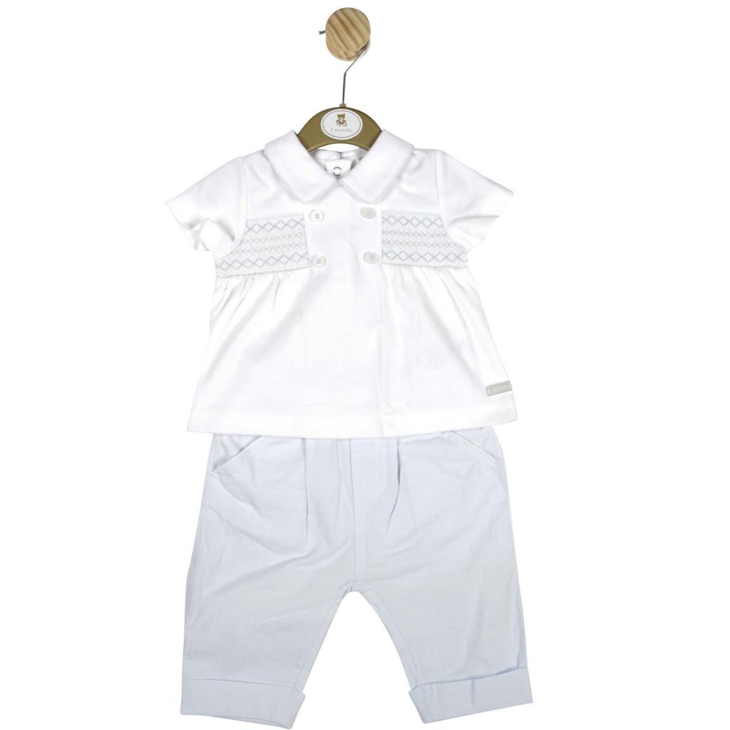 Mintini MB4906A 5056548905968 MB4906A  Smocked 2 Piece Set (12-24 months)