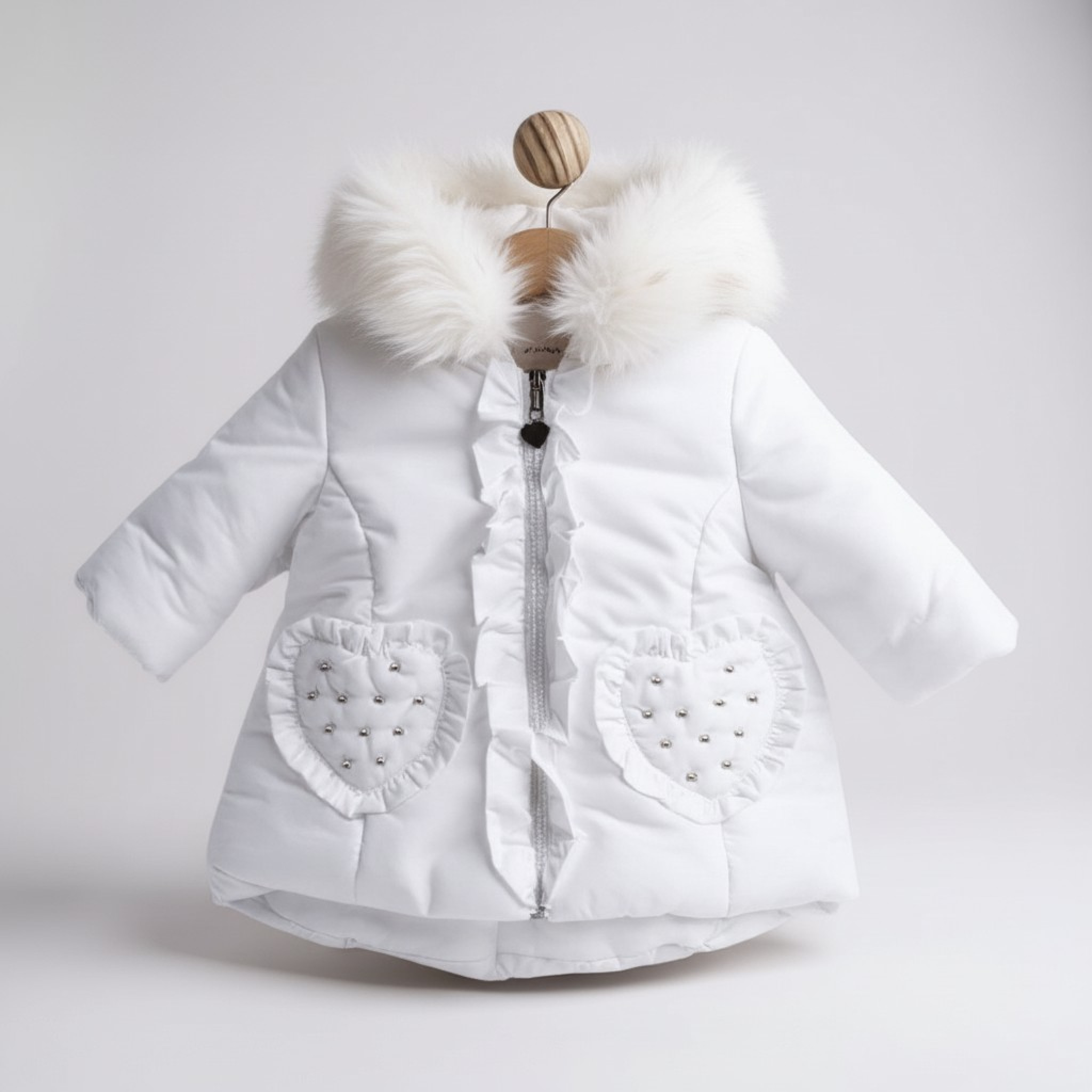 Mintini MB4996  MB4996-W White beaded Coat (Choose)