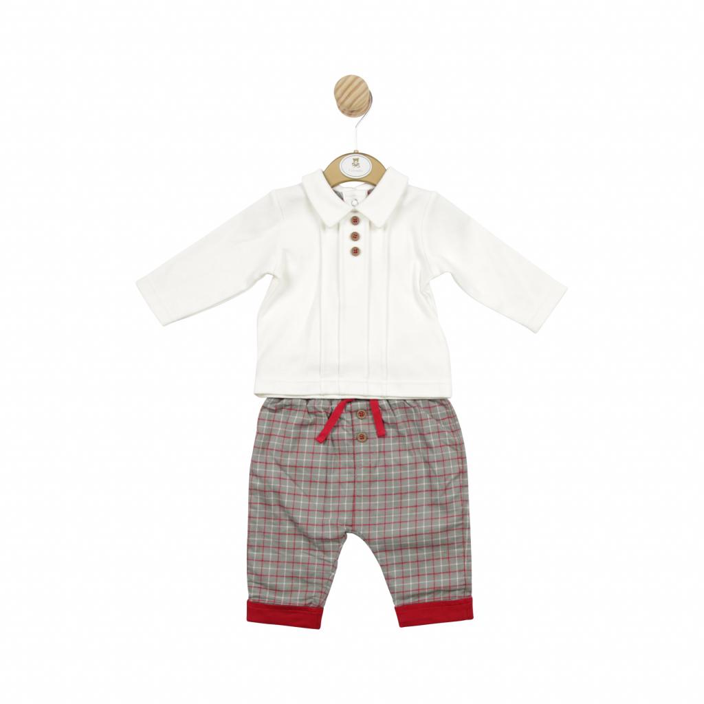 Mintini China  MB5125 Checked two piece  ( 3-9 months)