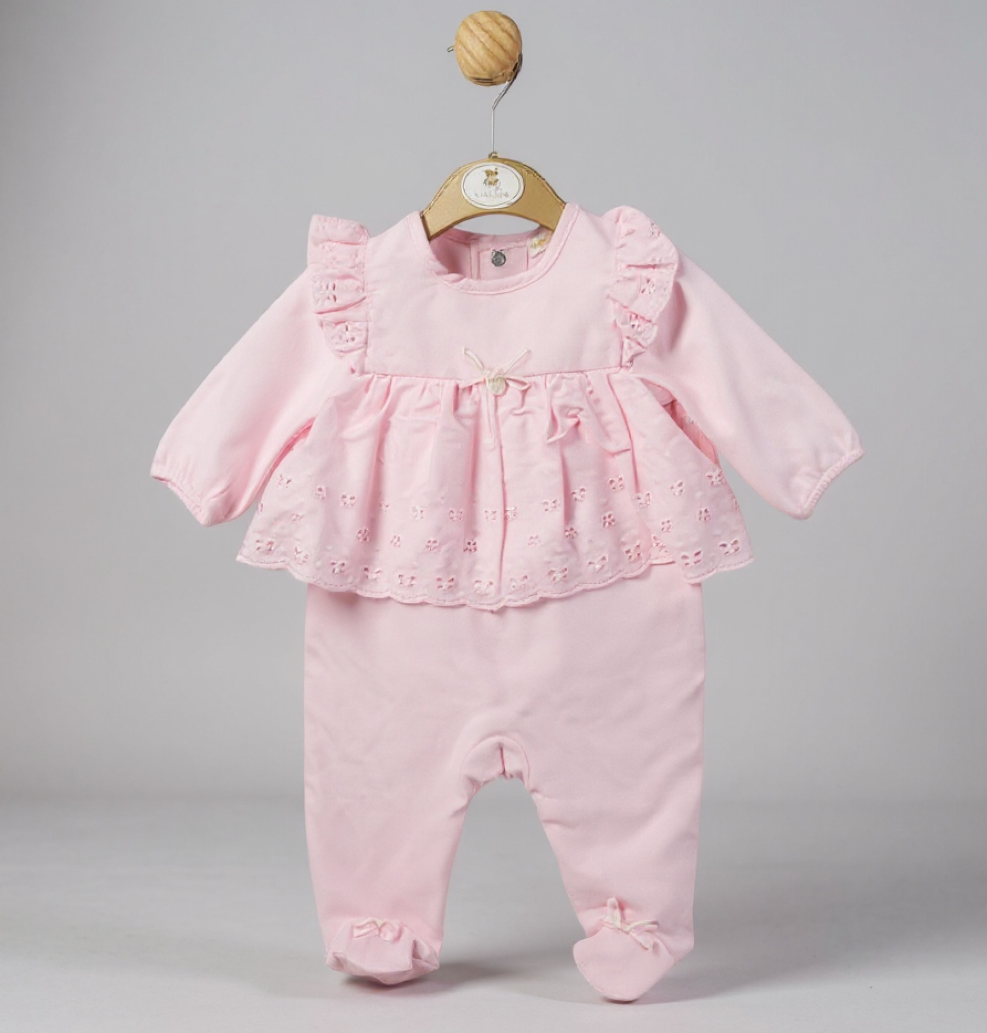 Mintini MB5207  MB5207P Broderie Anglaise All in One (1-6 months)