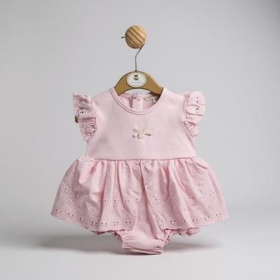 Mintini MB5208A  MB5208A-P Broderie Anglaise Romper (12-24 months)