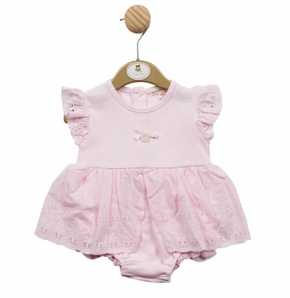 Mintini MB5208  MB5208 Broderie Anglaise Romper (1-9 months)