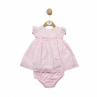 Mintini MB5210A  MB5210AP Broderie Anglaise Dress Set (12-24 months)