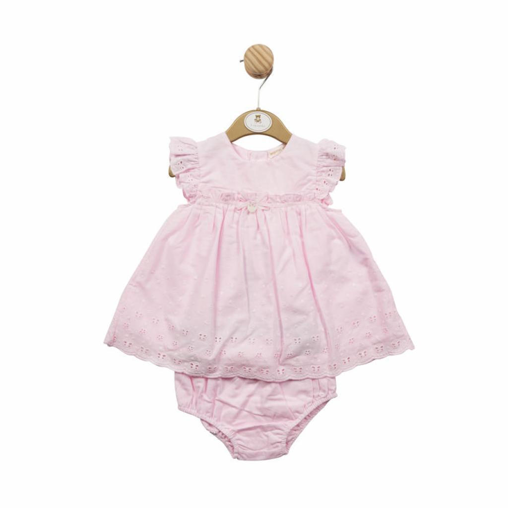 Mintini MB5210A  MB5210A Broderie Anglaise Dress Set (12-24 months)