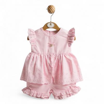 Mintini MB5212  MB5212-39 Broderie Anglaise Short Set (3-9 months)