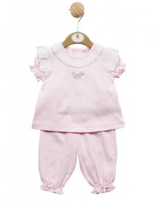 Mintini MB5246  MB5246P Dobby dot trouser Set (3-9 months)