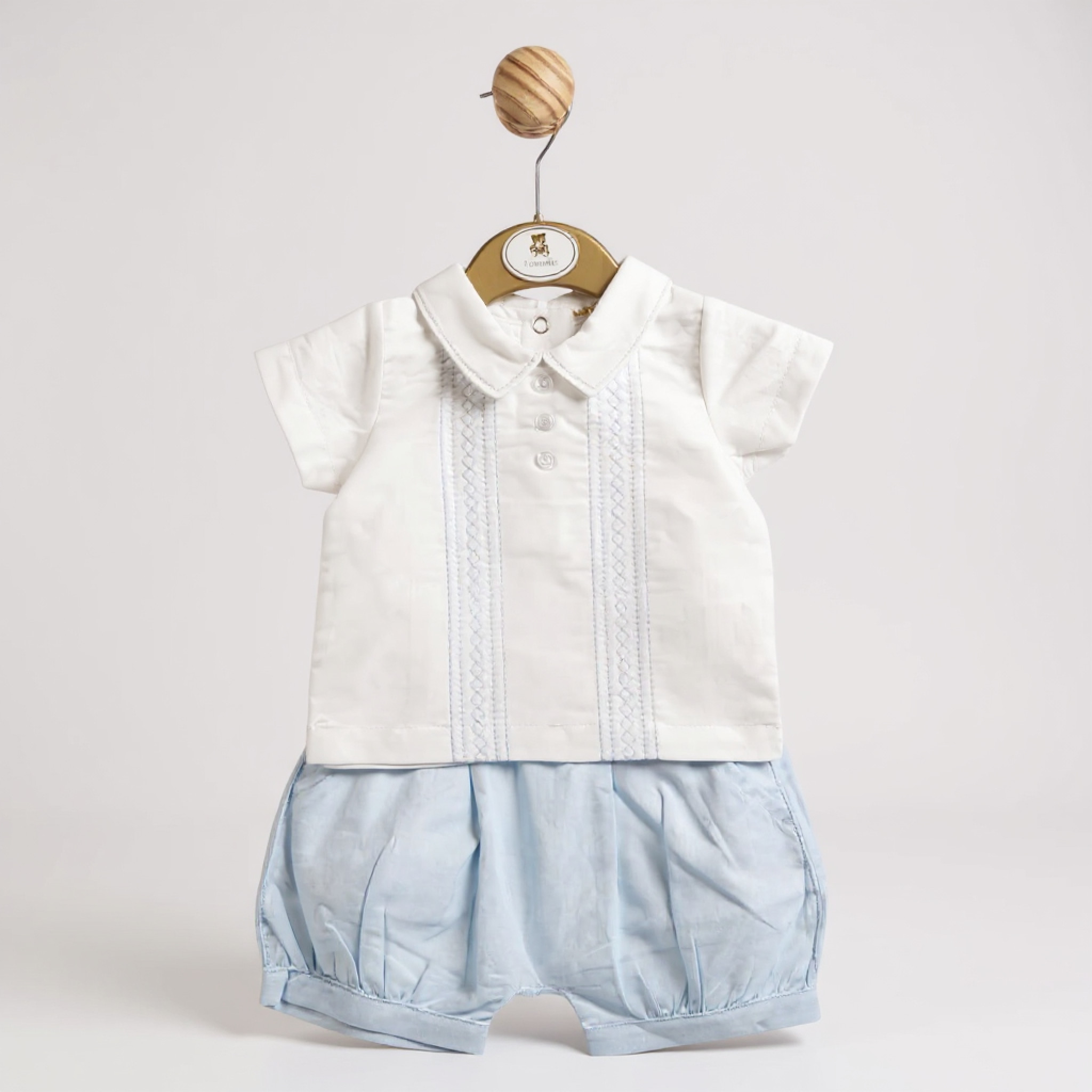 Mintini China * MB5251S Embroidered top and short(3-9 months)