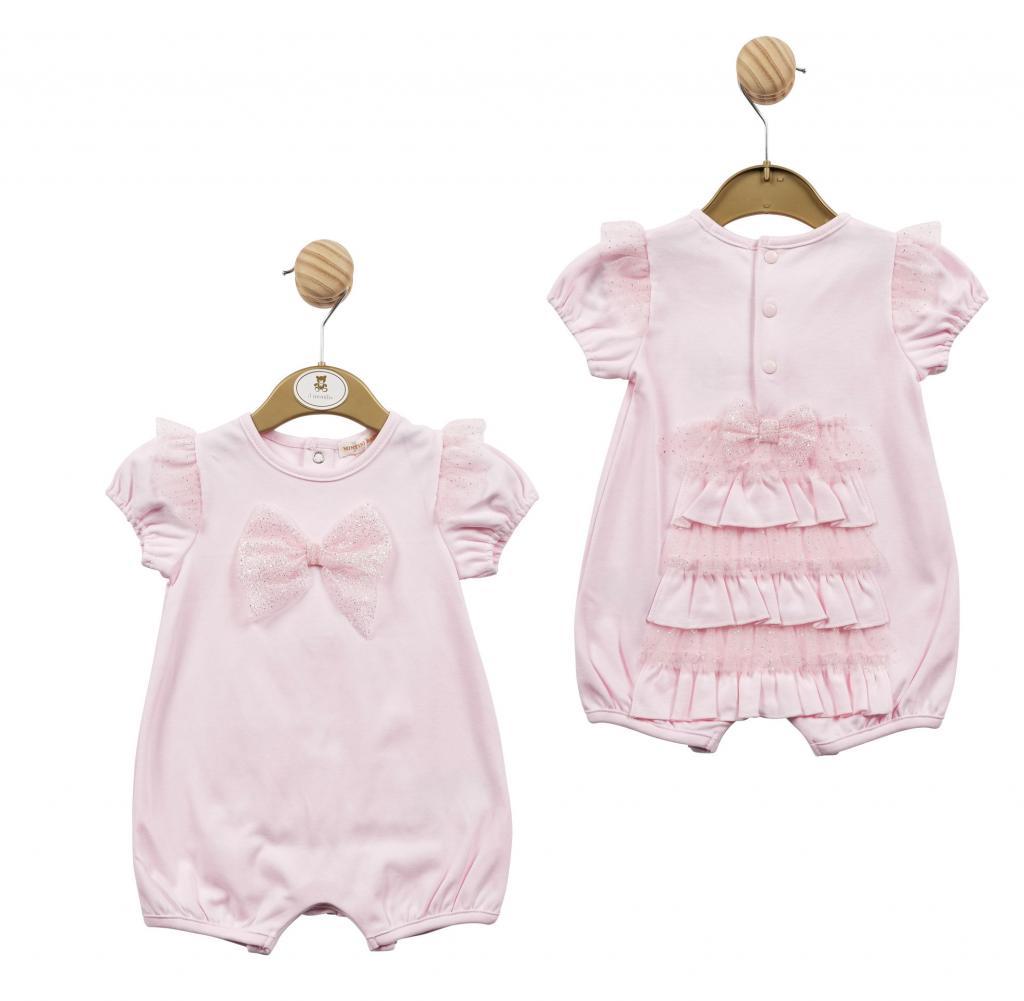 Mintini MB5305 * MB5305 Ruffle Back Romper(1-9 months)