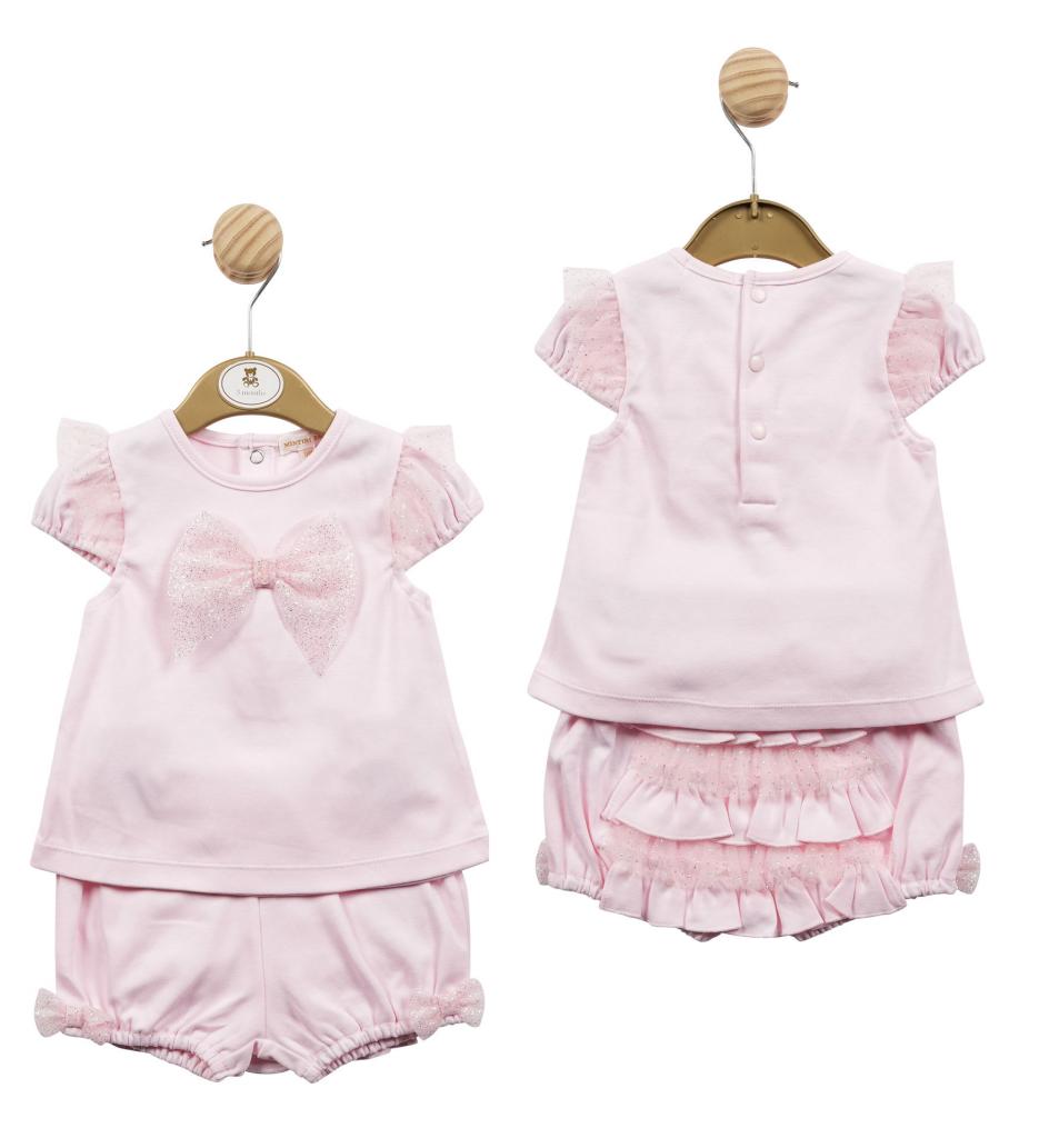 Mintini MB5307 * MB5307 Ruffle Back Bloomer set(3-9 months)