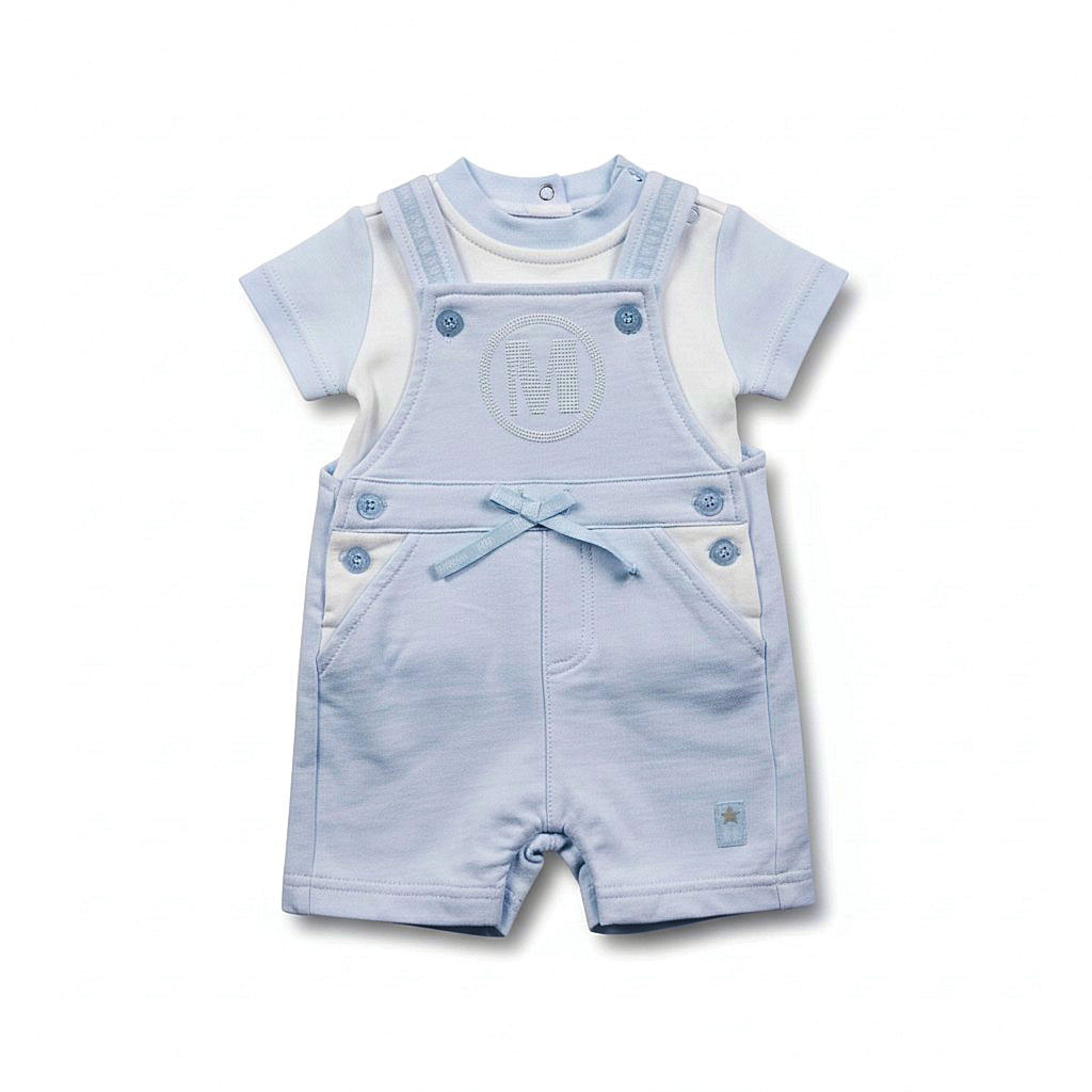 Mintini MB5316 * MB5316-A "M" Mintini  Dungaree Set (12-24 months)