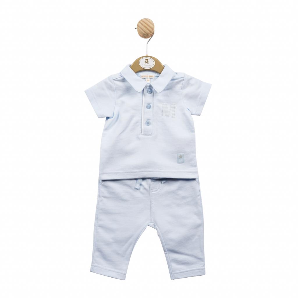 Mintini MB5360A * MB5318A "M" Polo shirt and trouser Set(12-24 months)