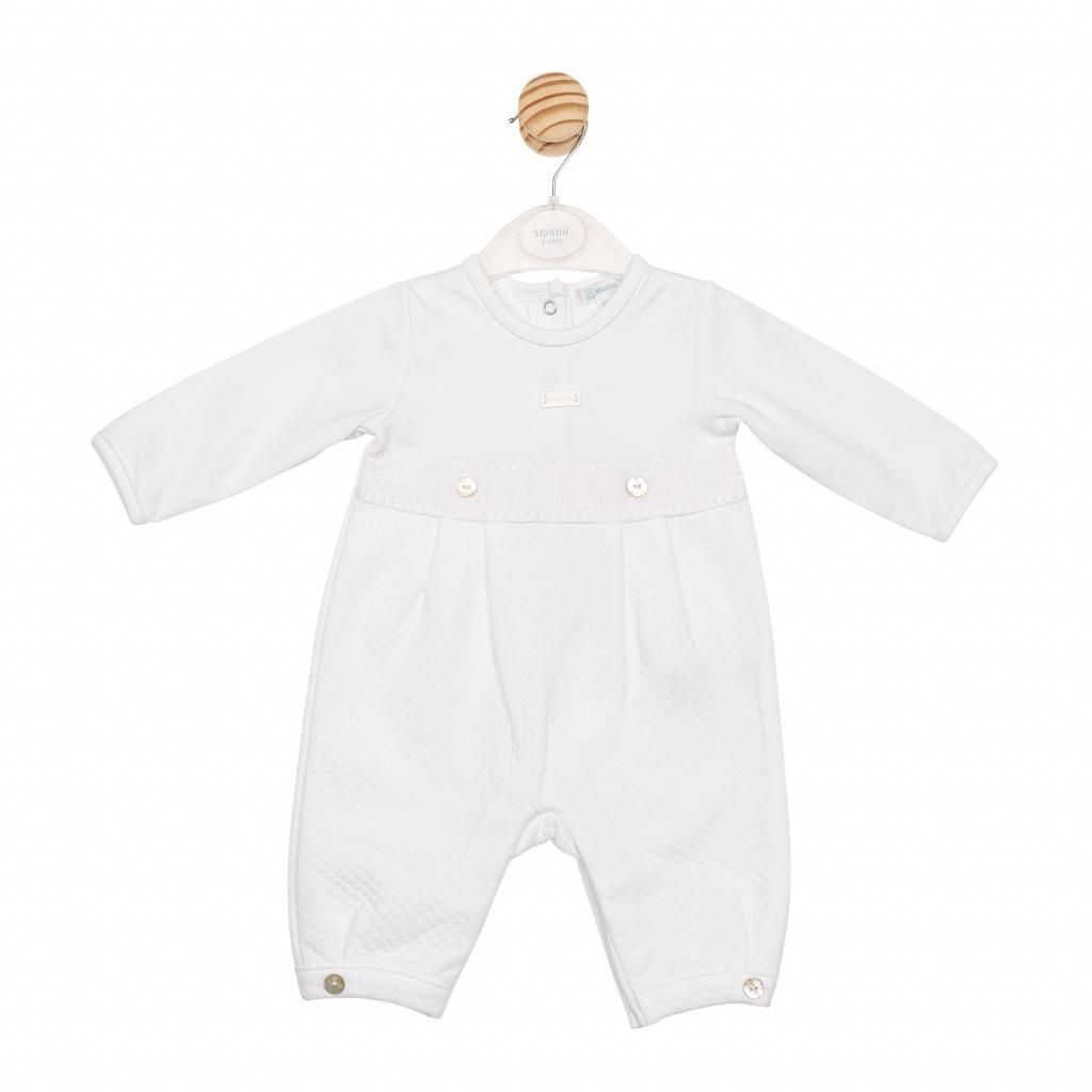 Mintini MB5341  MB6541 Diamond Detail Romper (1-6 months)