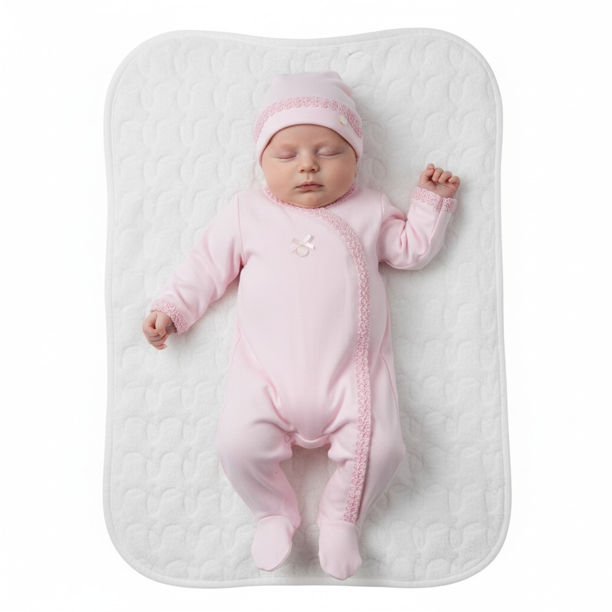 Mintini MB5373A 5056590116787 MB5373 Brocade All In One and Hat (1-6 months)