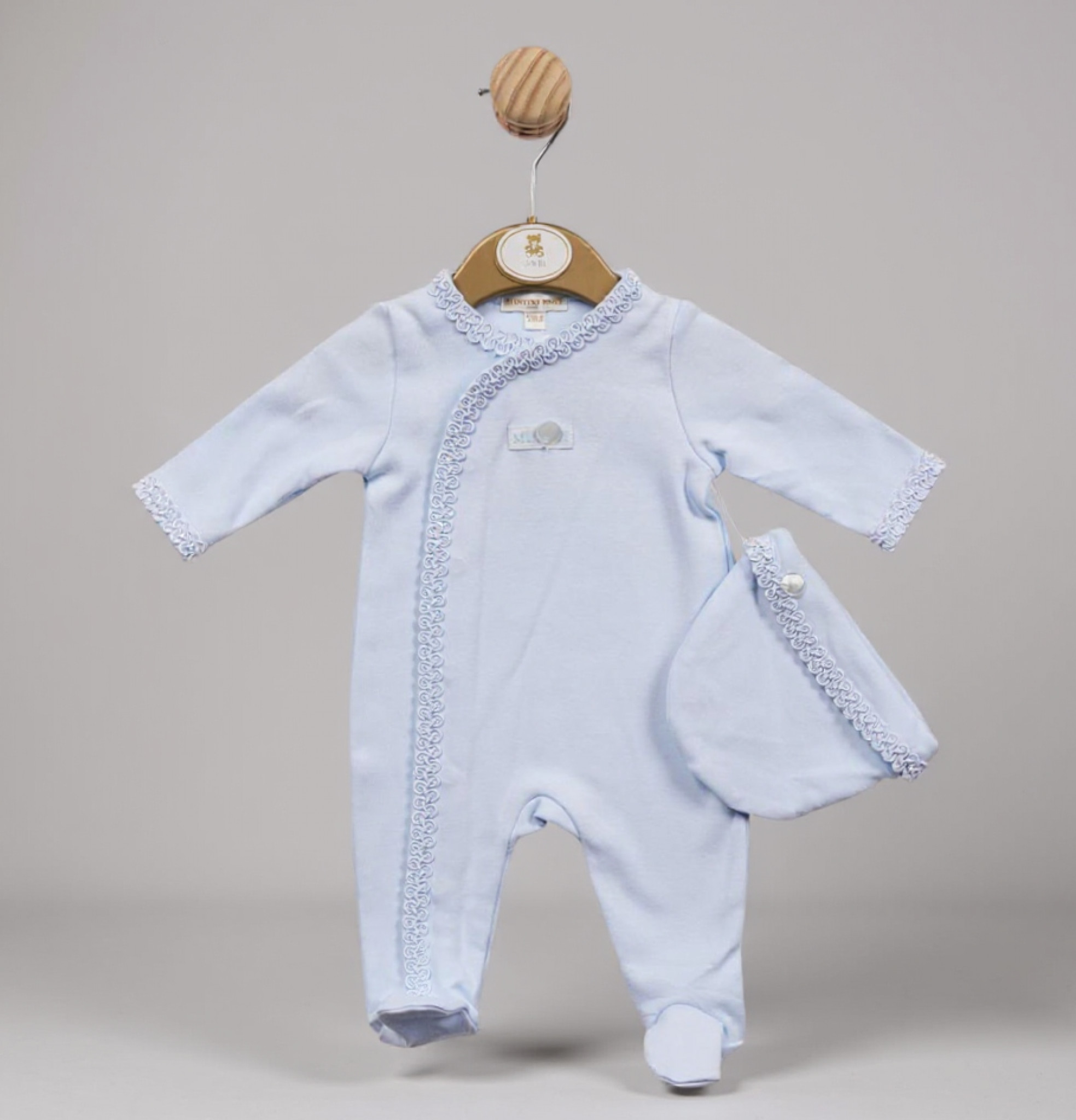 Mintini China MB5380AS Brocade All in One and hat (1-6 months)