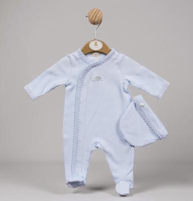 Mintini China MB5380AS Brocade All in One and hat (1-6 months)