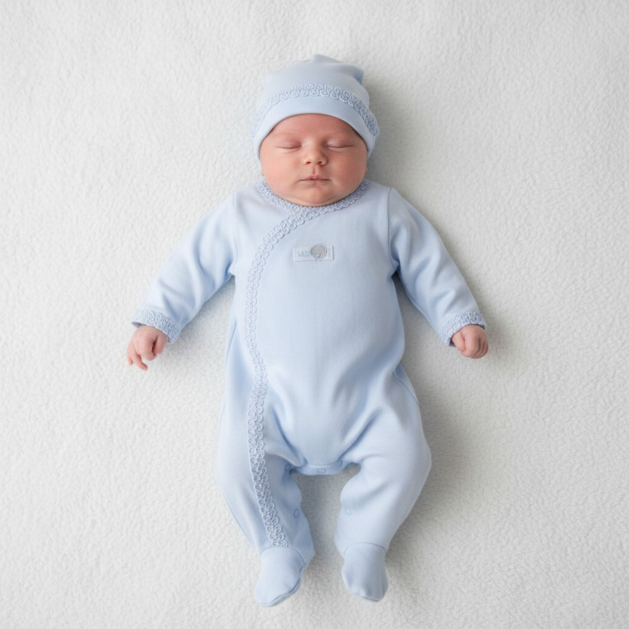 Mintini China  MB5380S Brocade All in One and hat (1-6 months)