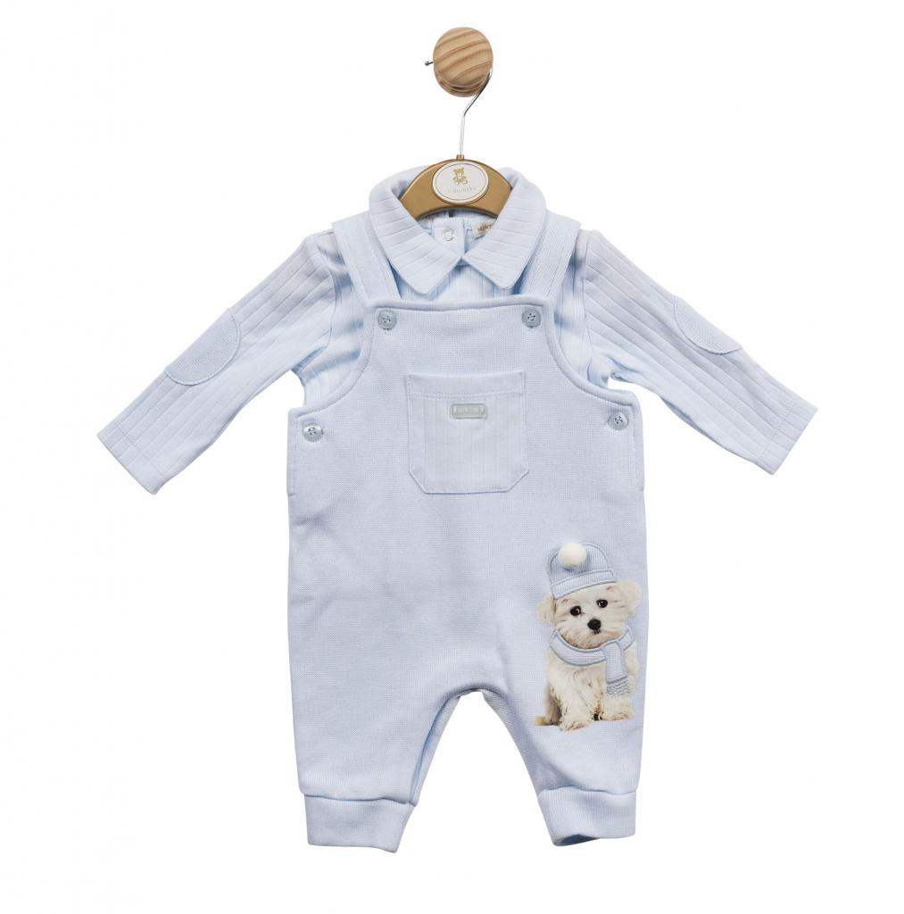 Mintini MB5514 5056590118965 MB5514 Dungaree and Top With Puppy (3-9 months)
