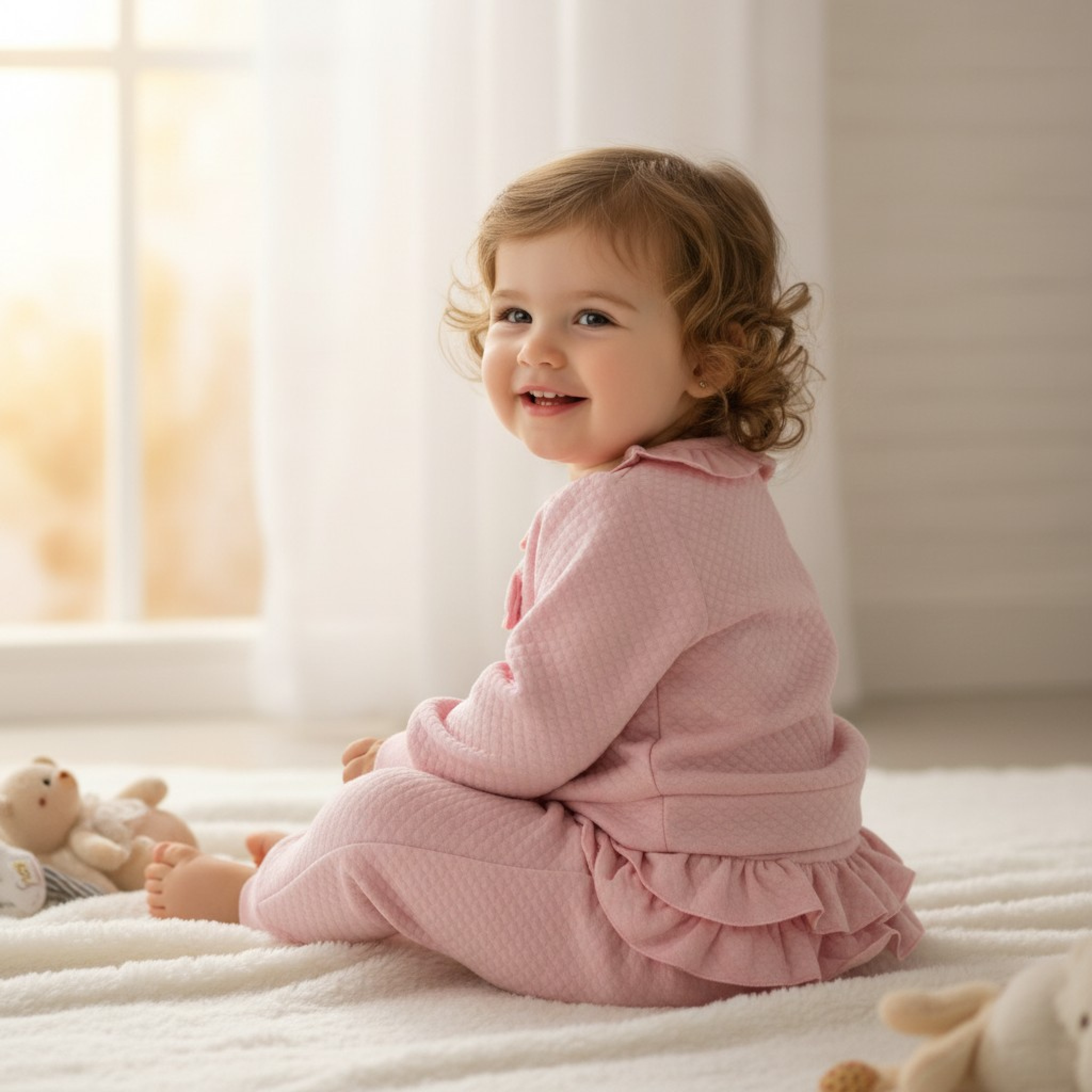 Mintini MB5521A  MB5521A Diamond Frill Jog Set (12-24 months)