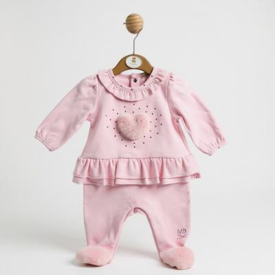 Mintini MB5536 505690120203 MB5536-P Fluffy Heart All In One (1-6 months)