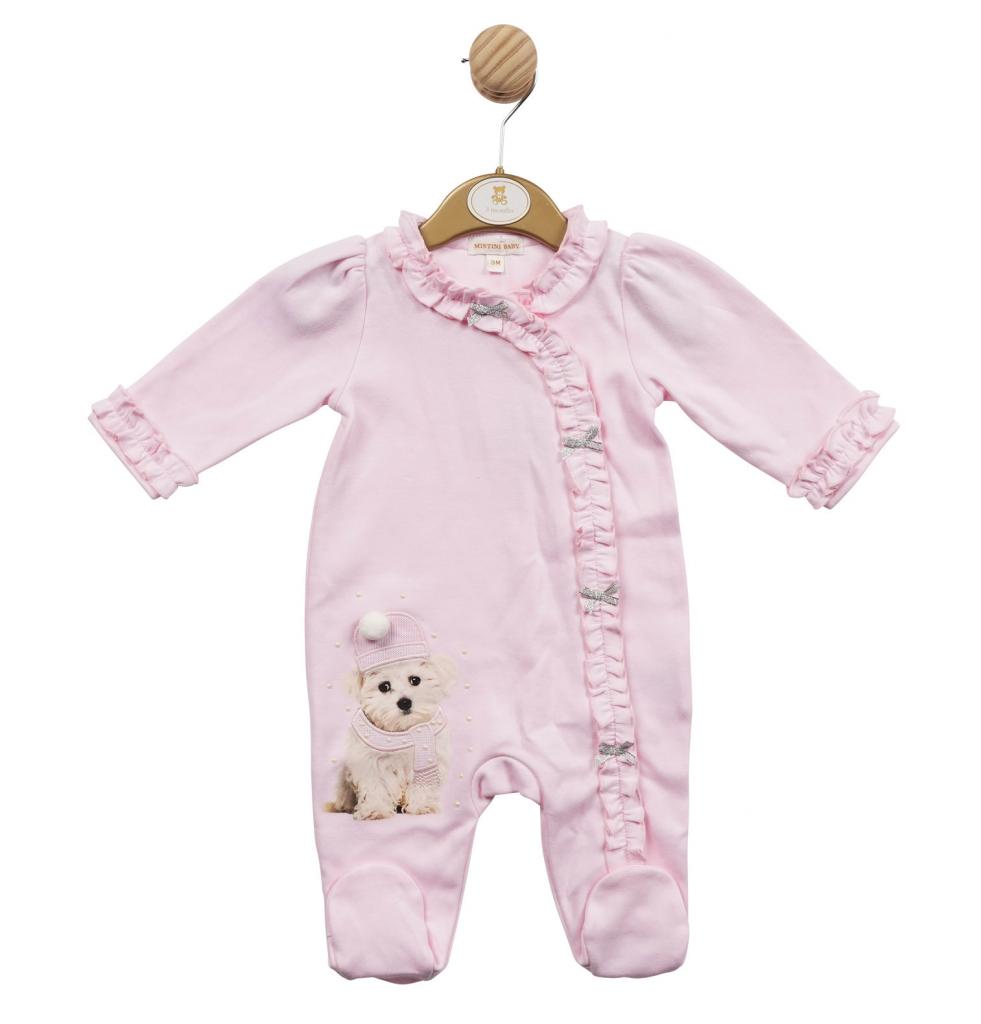 Mintini MB5589 * MB5589 Frilled All In One With Puppy (1-6 months)