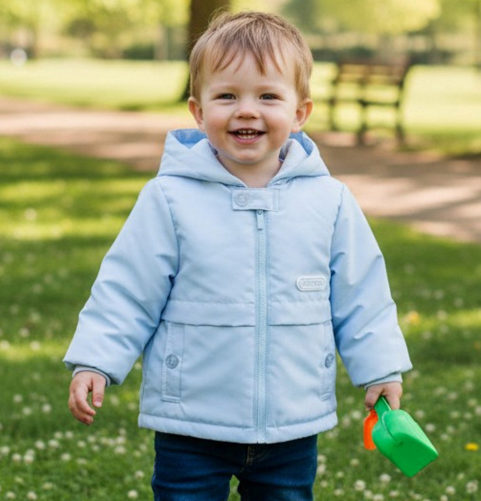 Mintini MB5608 5056590122764 MB5608S9 Sky Blue Summer  Coat SINGLE(9 months only)
