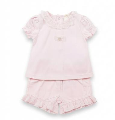 Mintini MB5657 5056590124904 MB5657 Smocked and Dotty Shorts Set (3-9 months)