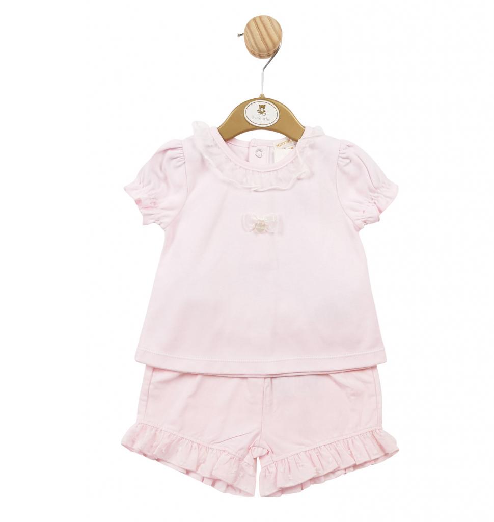 Mintini MB5657 5056590124904 MB5657  Smocked and Dotty Shorts Set (3-9 months)