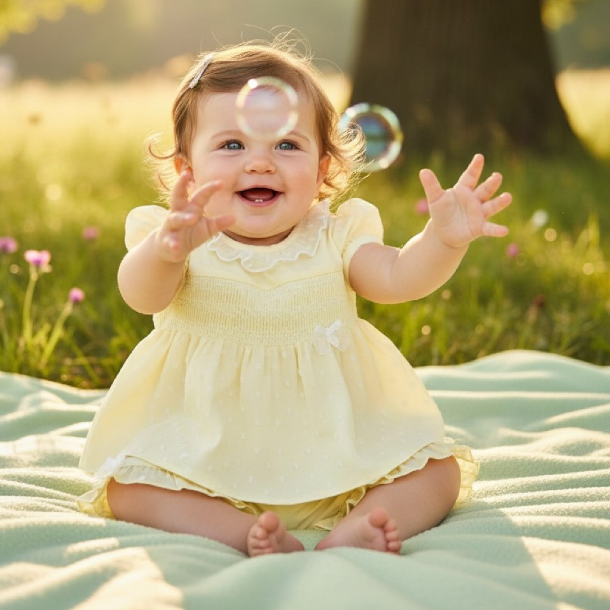 Mintini MB5666 5056590125215 MB5666-Y Smocked and Dotty Shorts Set (3-9 months)