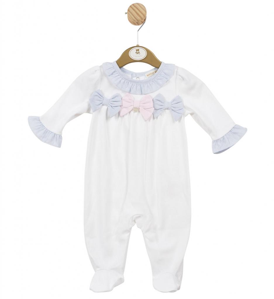 Mintini MB5692  MB5692 "Bows and Frills" All In One (1-6 months)