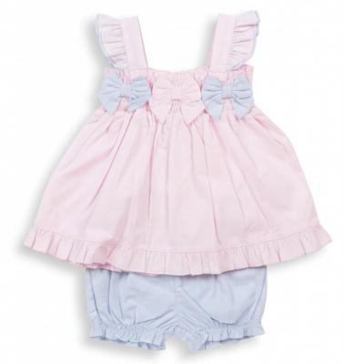 MB5696  "Frills and Bows" Bloomer Shorts Set  (3-9 months)