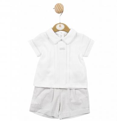 Mintini MB5775  MB5775G Check Shorts Set (3-9 months)