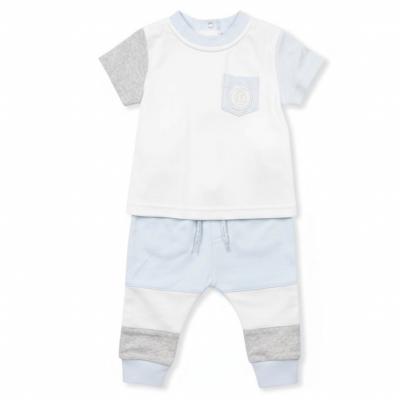 Mintini MB5792 MB5792S Sky Colour Block Trouser Set (3-9 months)