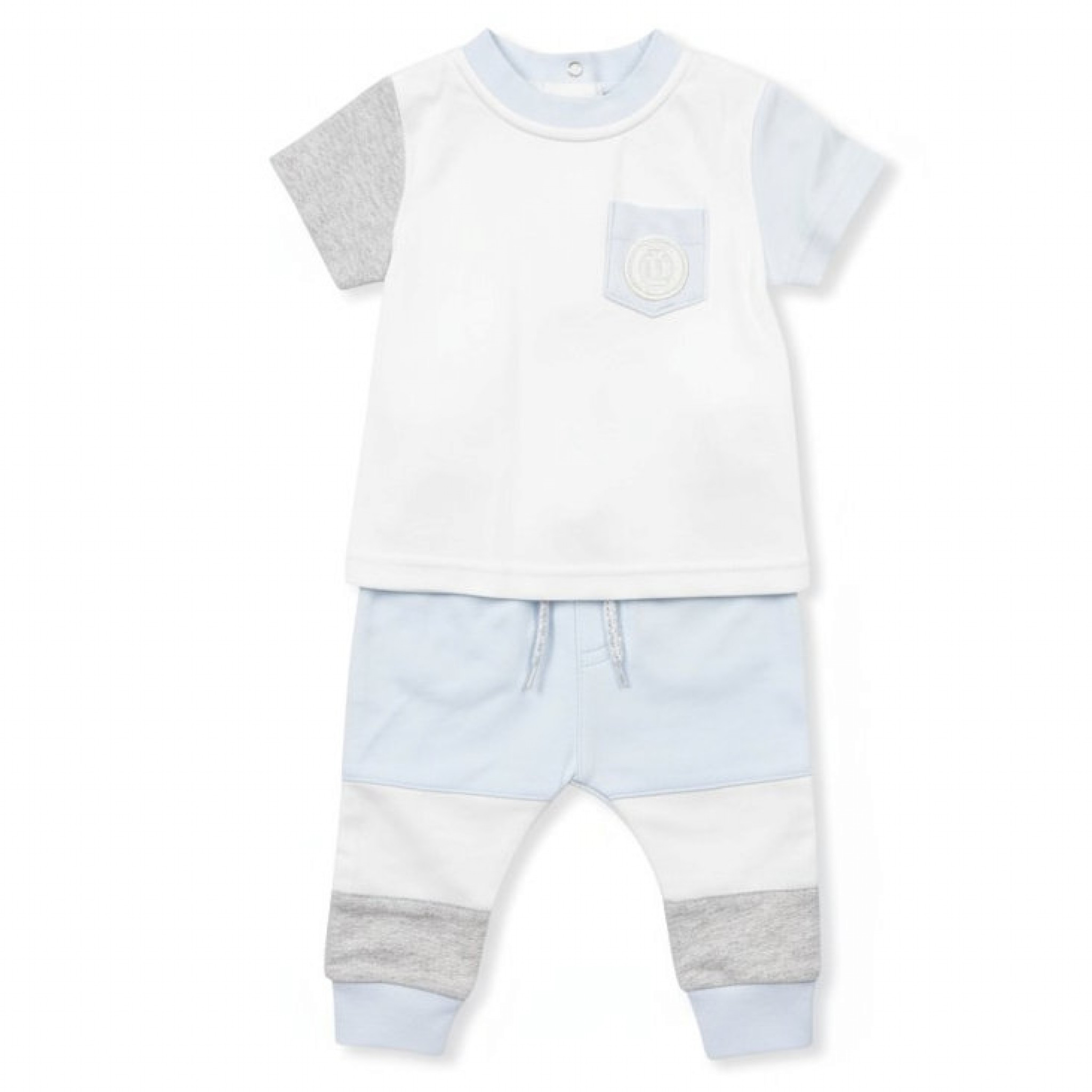Mintini MB5792  MB5792 Sky Colour Block Trouser Set (3-9 months)