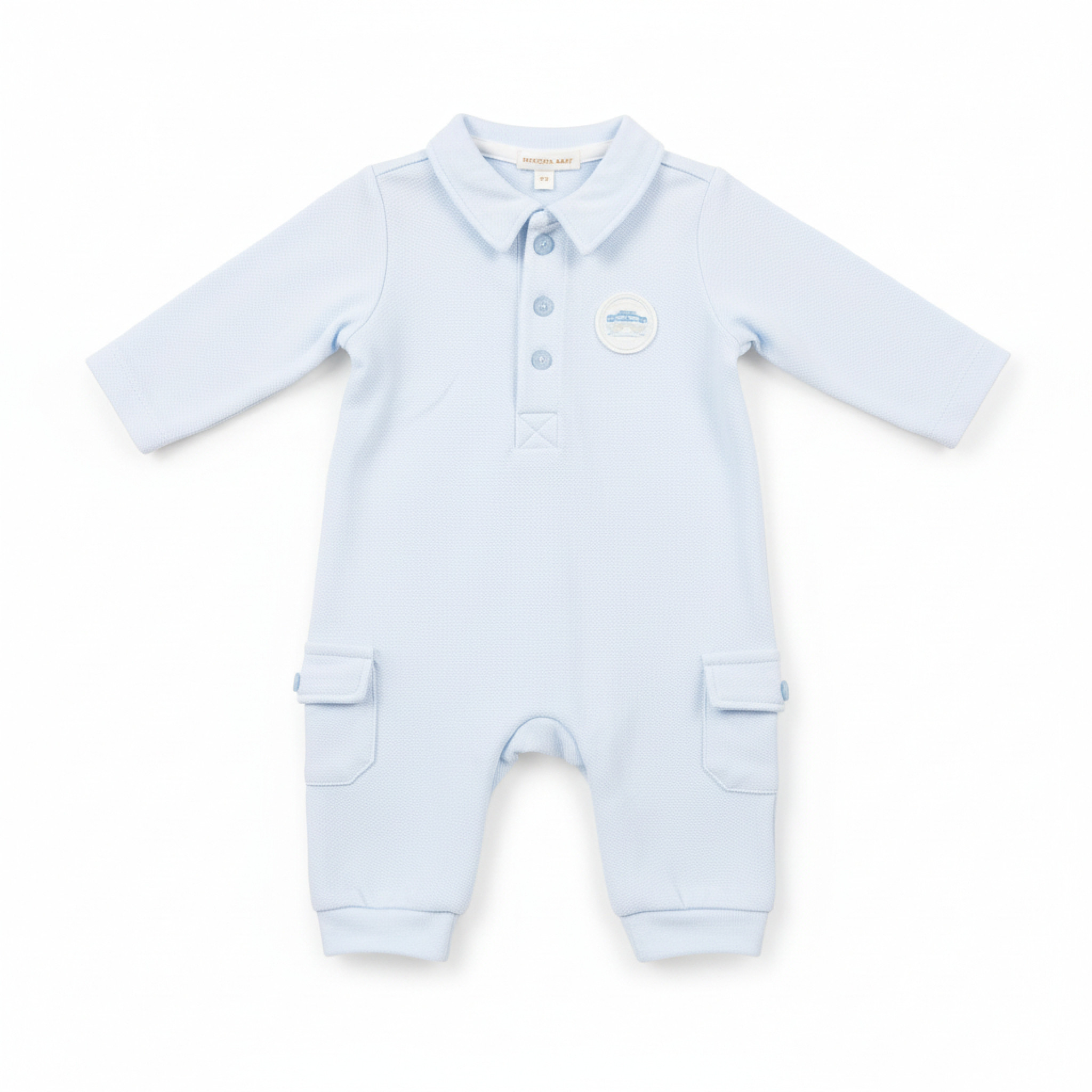 Mintini MB5805 5056590130875 MB5805S Pique "Car" Romper (1-9 months)