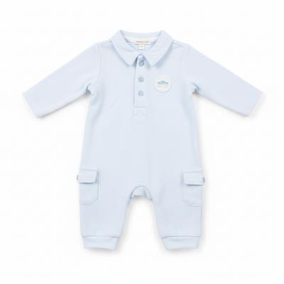 MB5805S  Pique "Car" Romper  (1-9 months)