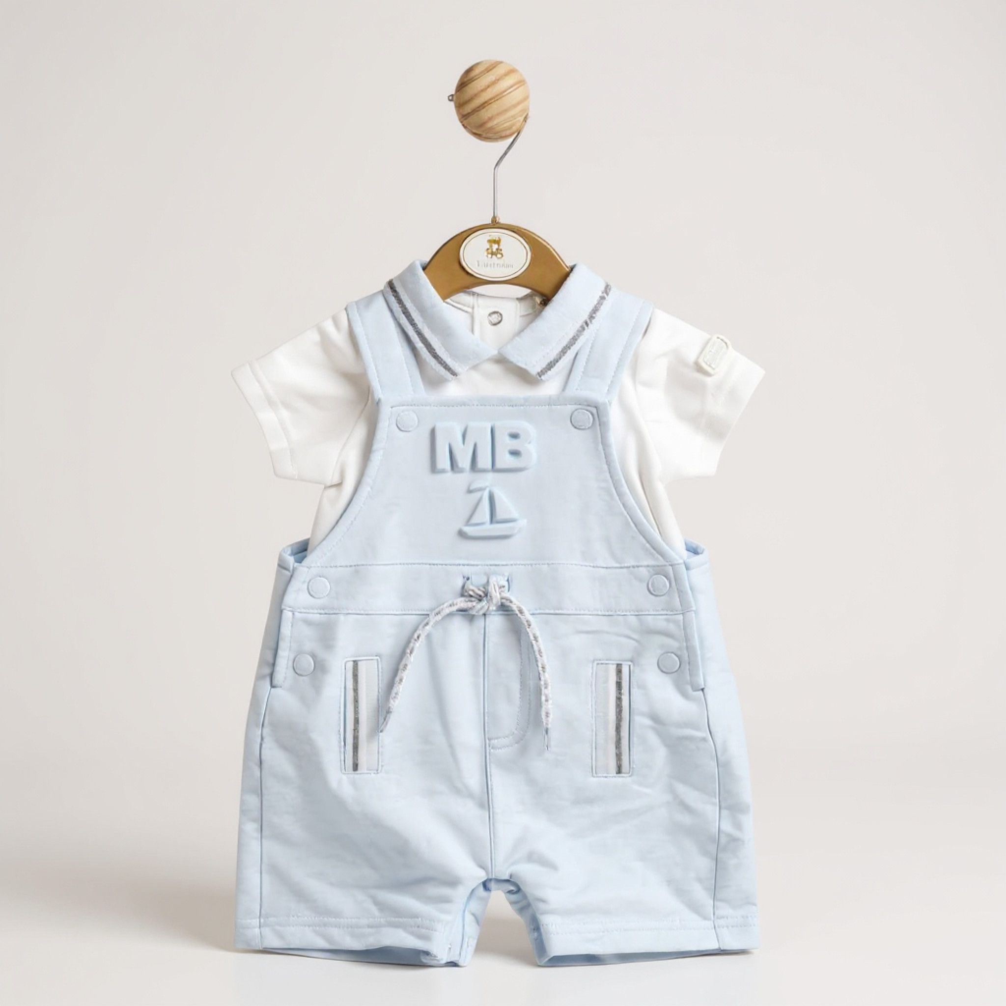 Mintini MB5839A 5056590131353 MB5839-A  "MB Boat" Dungaree Set (12-24 months )