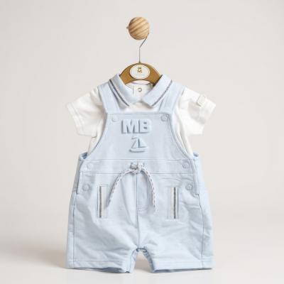 Mintini MB5839A 5056590131353 MB5839A  3D "MB Boat" Dungaree Set (12-24 months )
