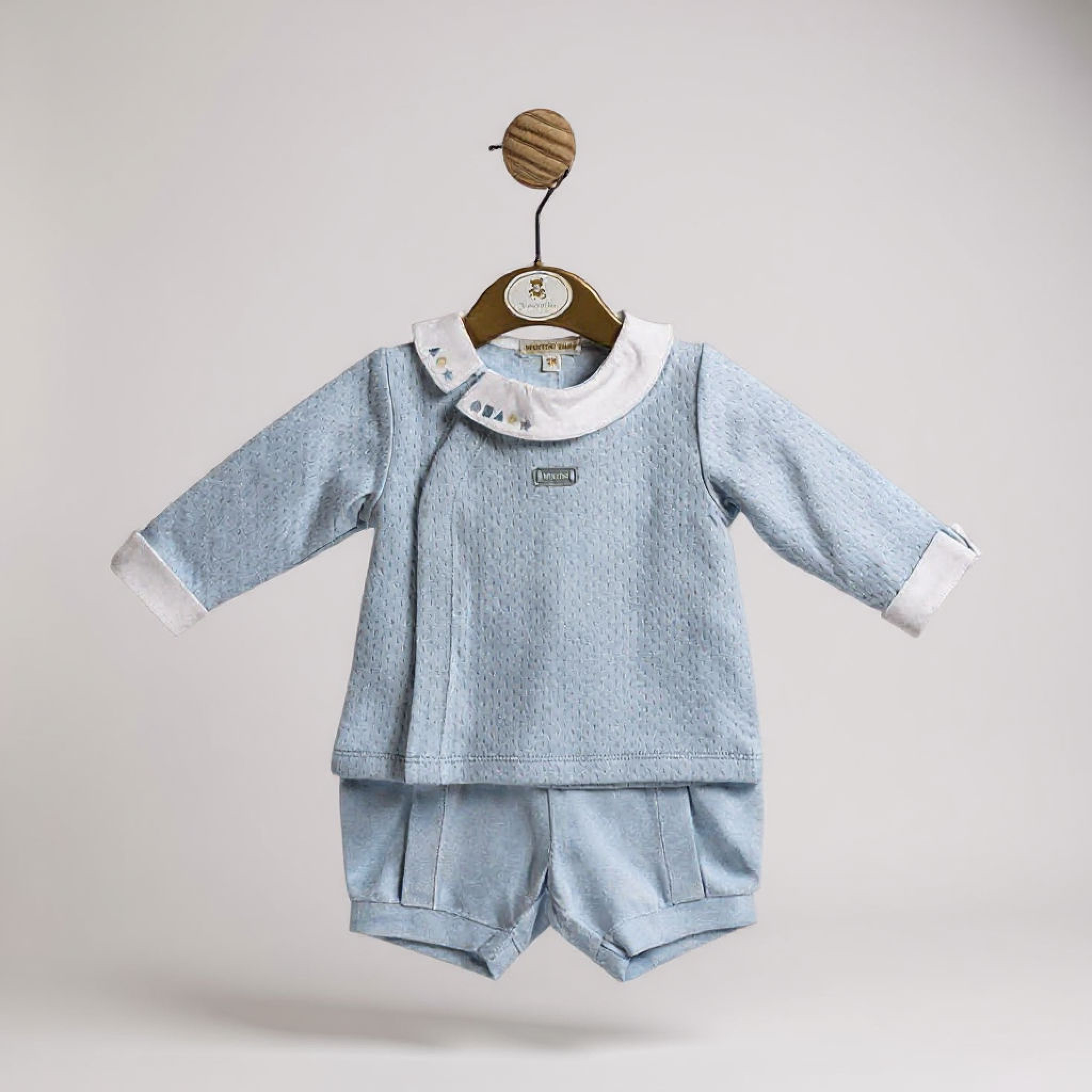 Mintini MB5974  MB5974 Pointelle Shorts Set (3-9 months)