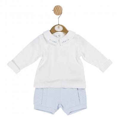 Mintini MB5975  MB5975 Pointelle Shorts Set (3-9 months)