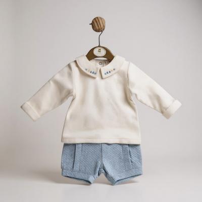 Mintini MB5975 * MB5975 Pointelle Shorts Set (3-9 months)