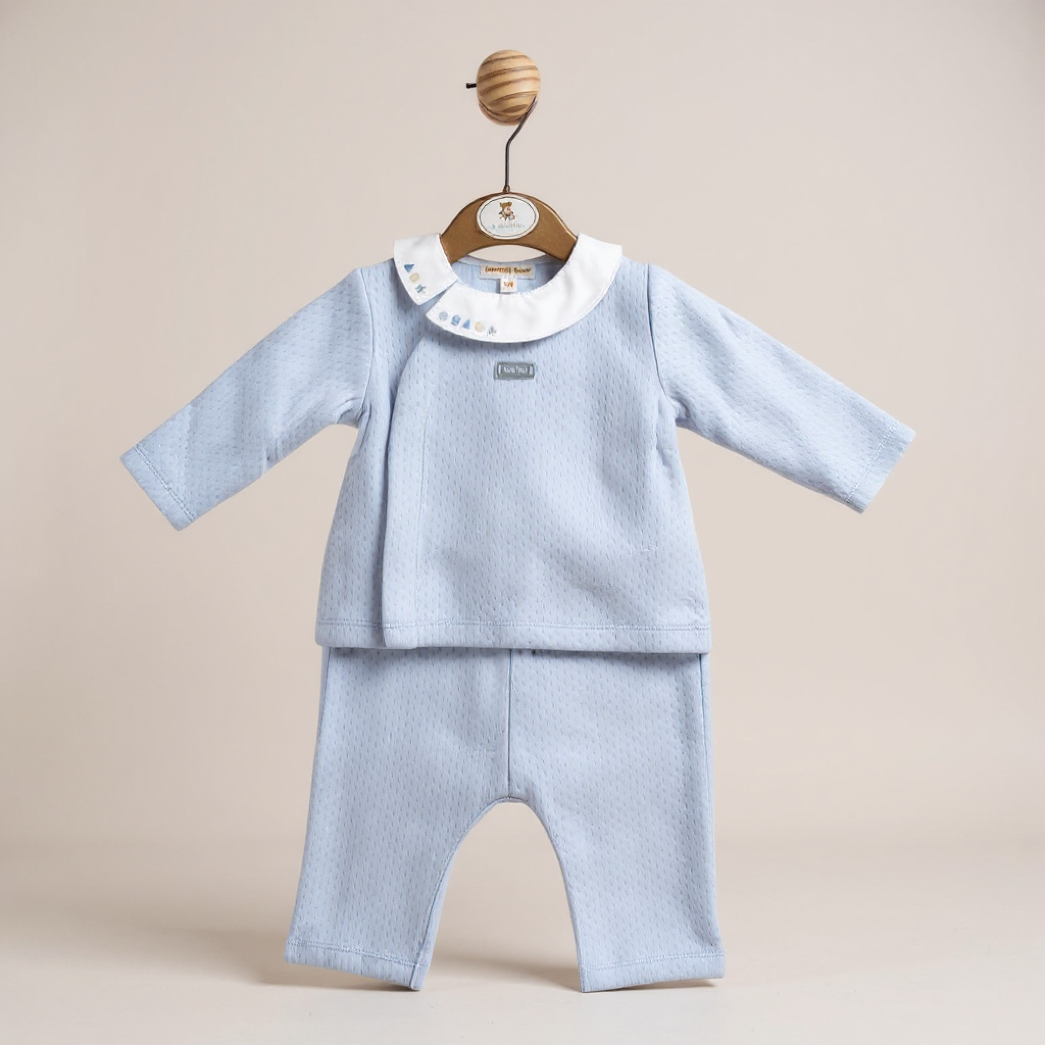 Mintini MB5976 MB5976B Pointelle Two Piece Set (6-9 months)