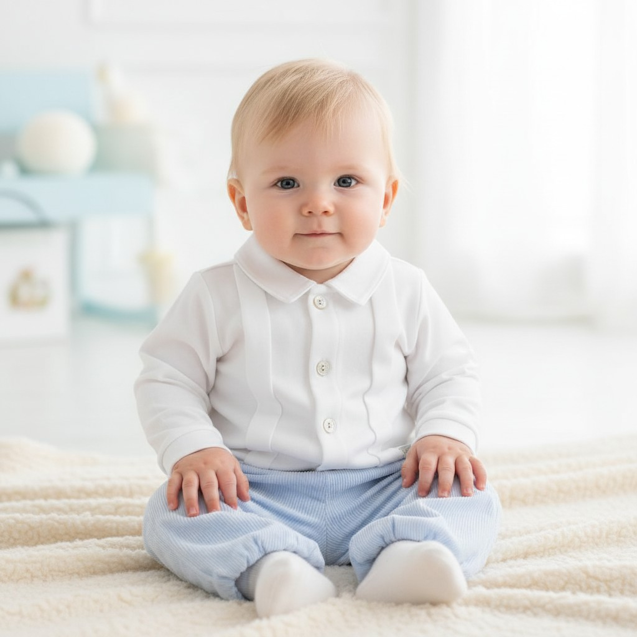 Mintini MB5999 3=5056590134965,6=5056590134972,9=5056590134989 MB5999S  Warm lined  Baby Cord Two Piece Set (3-9 months)
