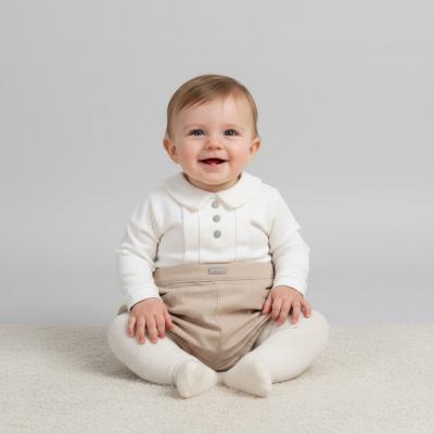MB6001T  Warm lined Baby Cord Romper  (3-9 months)