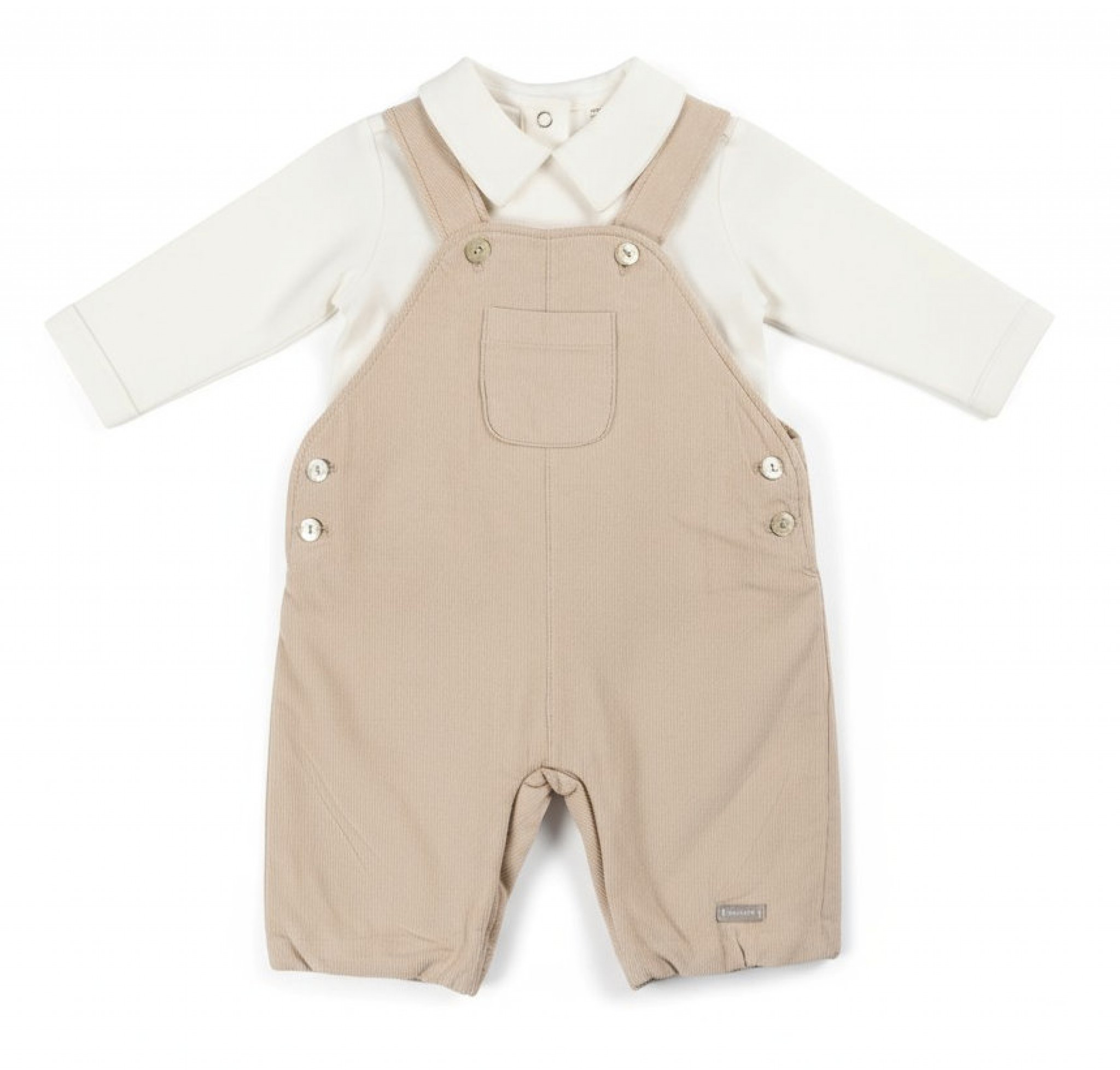 Mintini MB6004 MB6004T Warm lined Baby Cord Dungaree Set (3-9 months)