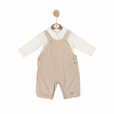 Mintini MB6004 MB6004T Warm lined Baby Cord Dungaree Set (3-9 months)