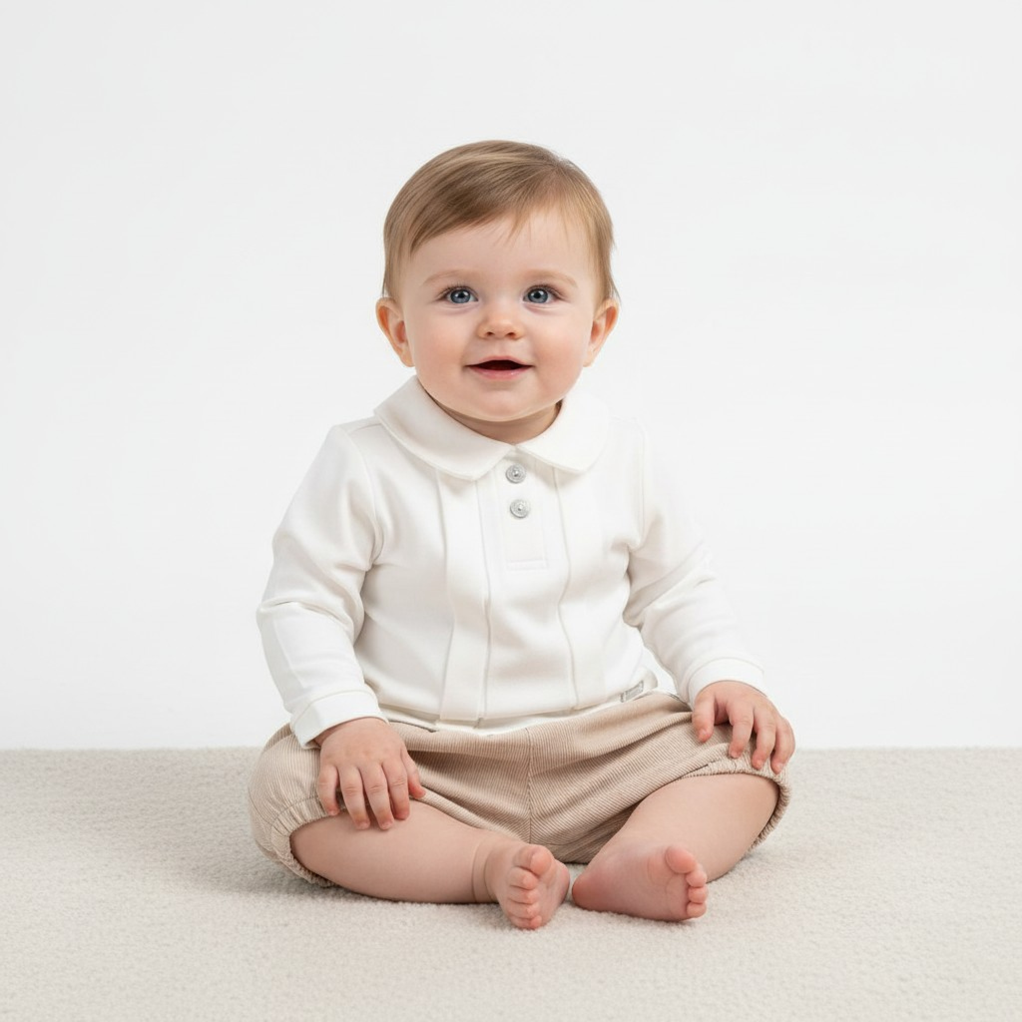 Mintini MB6005 3=50565901352766=5056590135283,9=5056590135290 MB6005 Warm lined  Baby Cord Bloomer Set (3-9 months)