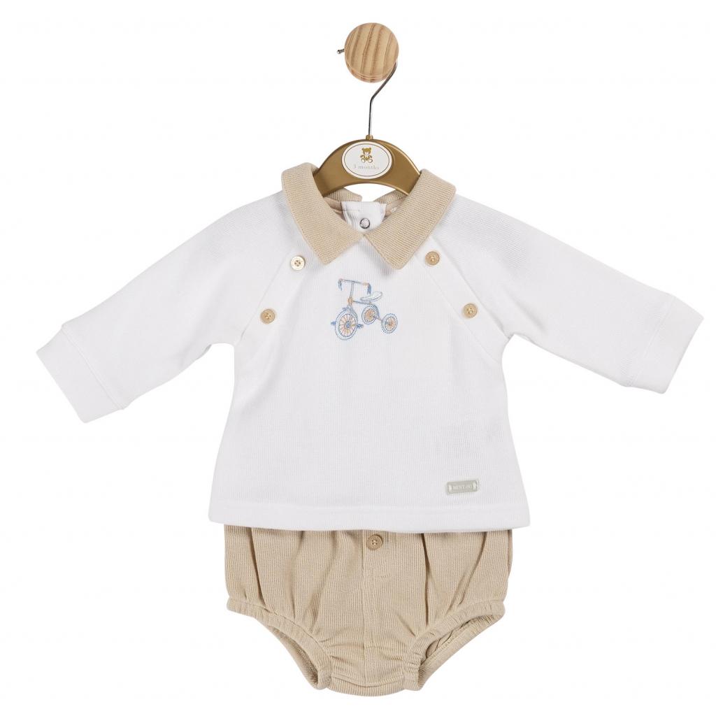 Mintini MB6017 3m = 5056590135856, 6m = 5056590135863, 9m = 5056590135870 MB6017 "Tricycle" Jam Pants Set (3-9 months)